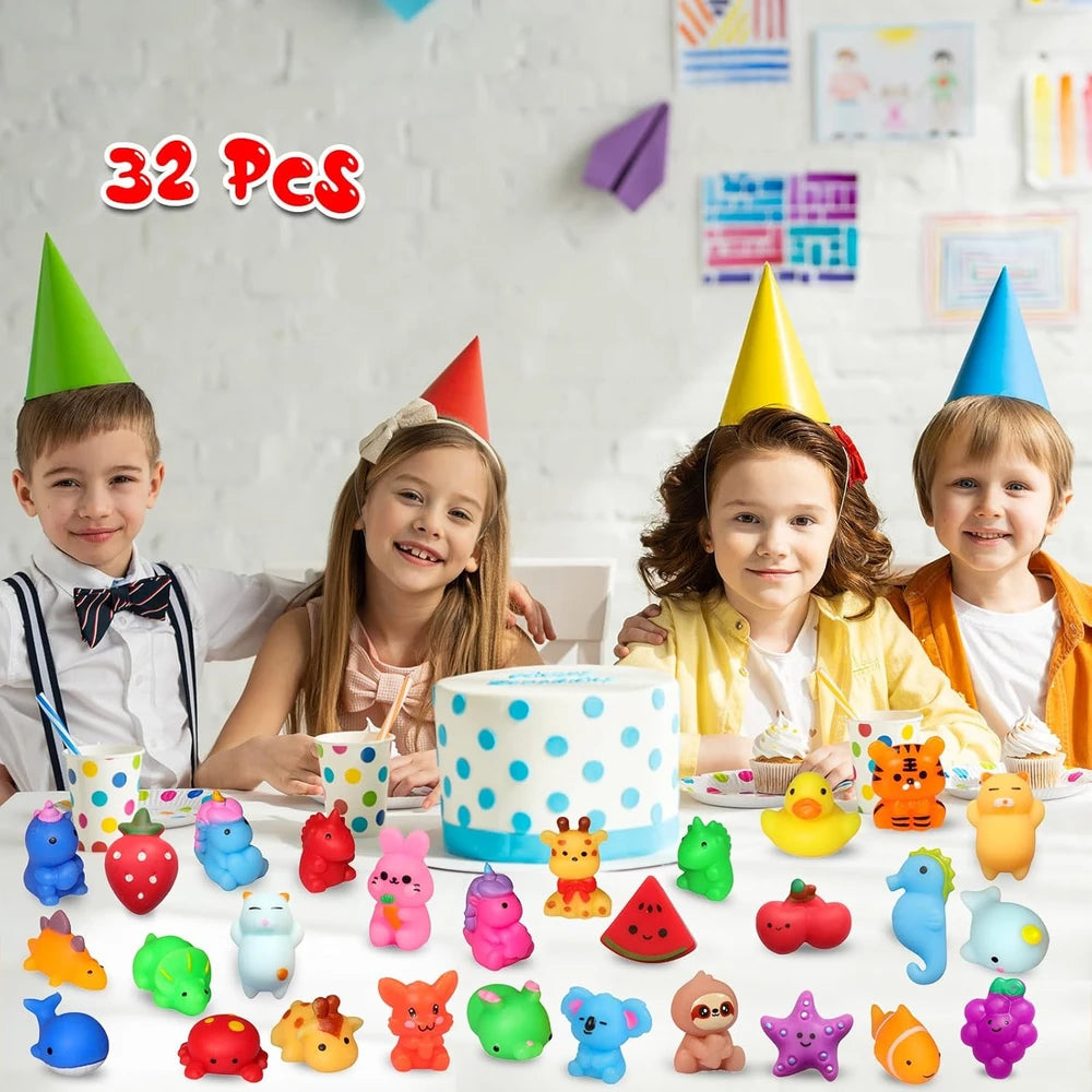Squishies, 32 Pack Mochi Squishy Toys