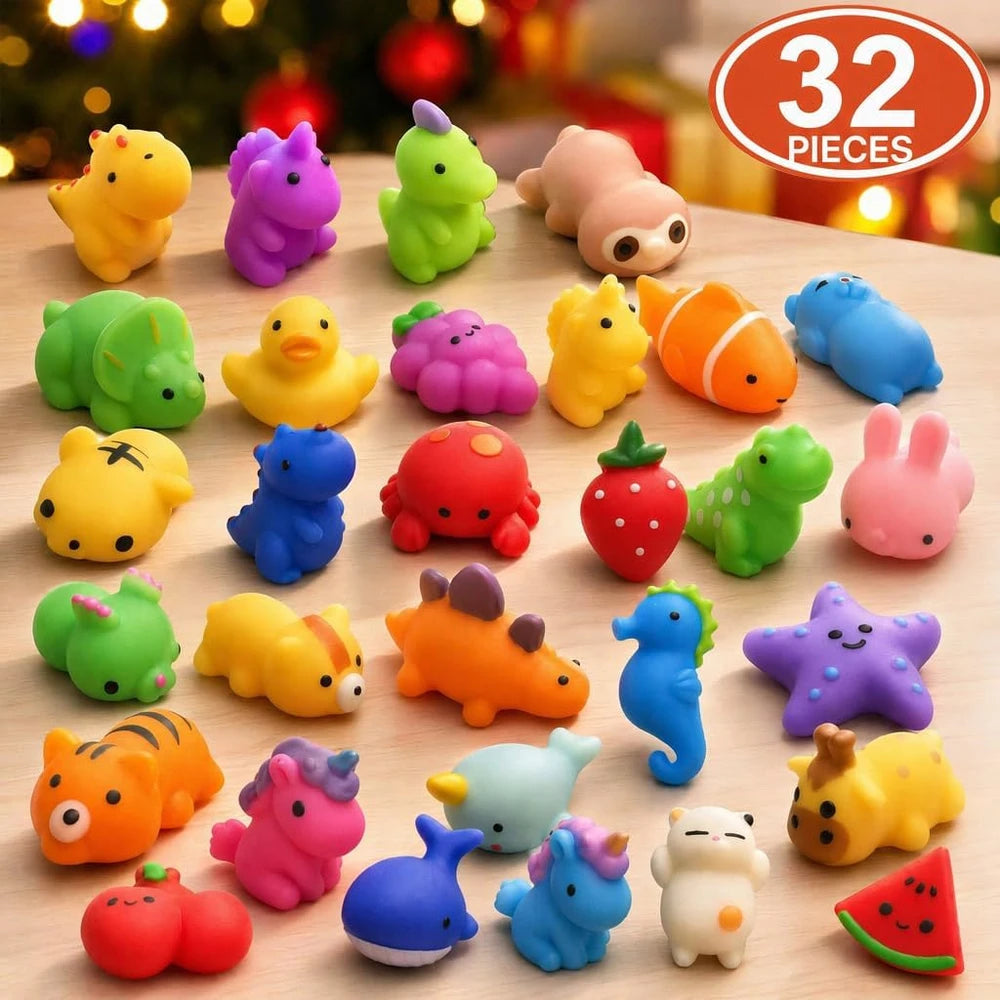 Squishies, 32 Pack Mochi Squishy Toys