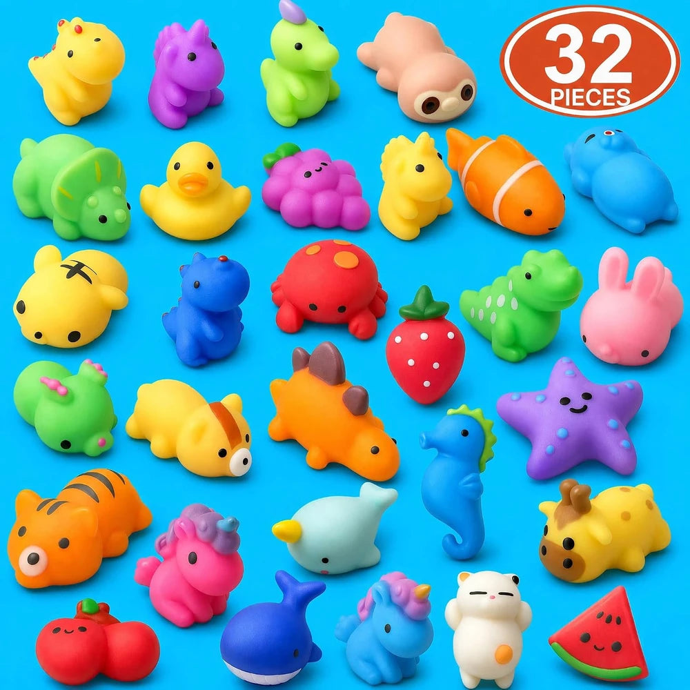 Squishies, 32 Pack Mochi Squishy Toys